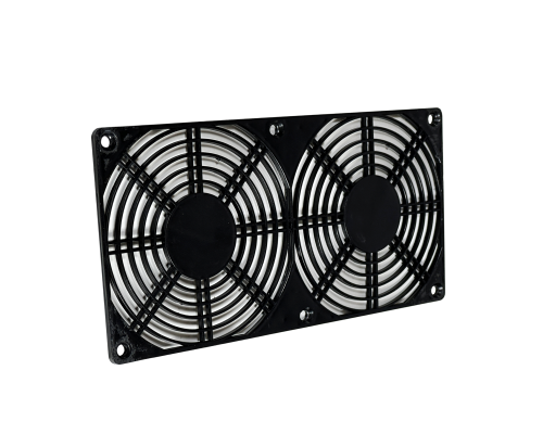 Черная панель сдвоенного вентилятора вытяжки для наращивания ресниц