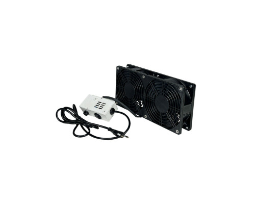 Вентилятор сдвоенный 220V, общая мощность 48W, для наращивания ресниц, цвет черный + 3 угольных фильтра