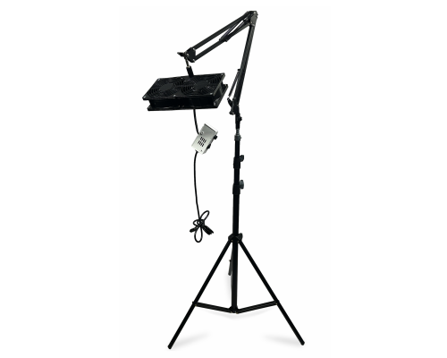 Вытяжка KGLS-2FAN 220V, 48W для наращивания ресниц, для лэшмейкера, цвет черный