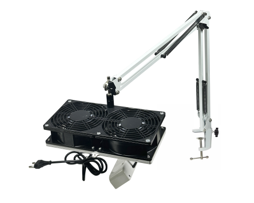 Вытяжка NBS-35W-2FANW 220V 48W для наращивания ресниц, лэшмейкера