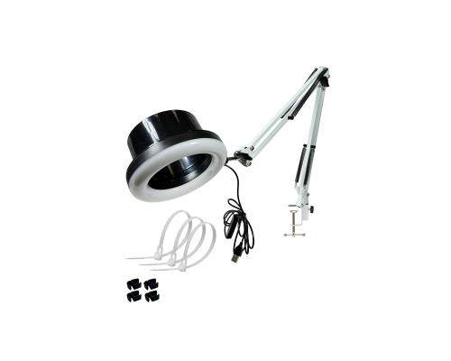 Лампа SL-156-125-W для гофры 125 мм под вытяжку для маникюра и педикюра