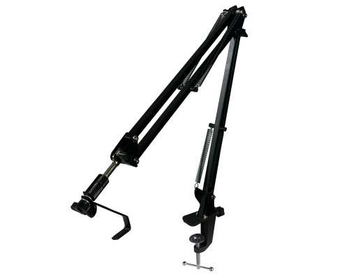 Крепление с упором для маникюрной лампы с ручкой, на пантографе NBS, цвет черный