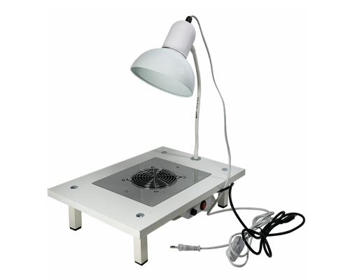 [СЛГП] Столик с вытяжкой 60W 220V для маникюра и педикюра с 2 фильтр мешками и подсветкой ASW