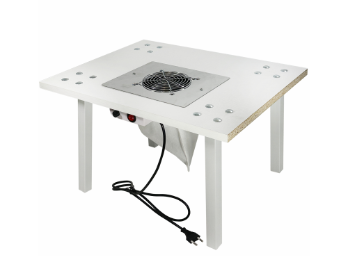 [СЛГП] Столик высокий 50х40 см с вытяжкой 60W 220V для маникюра и педикюра с 2 фильтр мешками