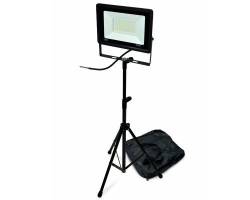 Светодиодный прожектор 50 Вт, 6500K, с сумкой, на штативе PSS-PRJ