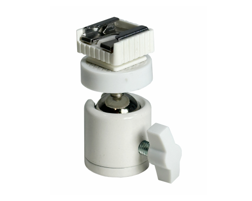 Шарнирное крепление PAZ-14W-SH башмак для камер на штатив, резьба 1/4, цвет белый