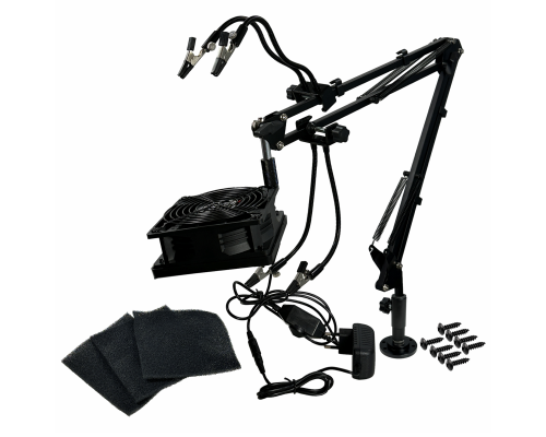 Держатель NBF-FAN-US для пайки, настольный, с вентилятором