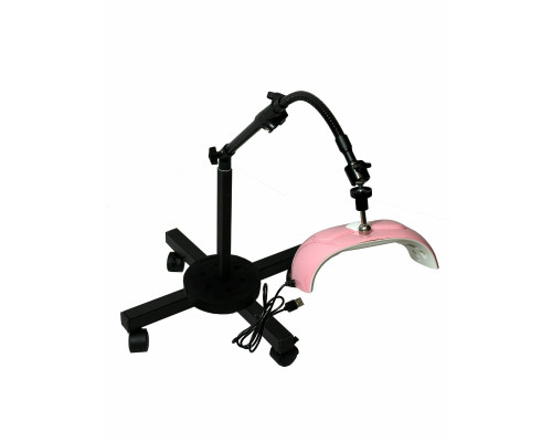 Лампа для сушки ногтей SUNX2, 54W, питание USB, с удлинителем, на мобильной стойке EC-K-GSH с магнитом и утяжелителем