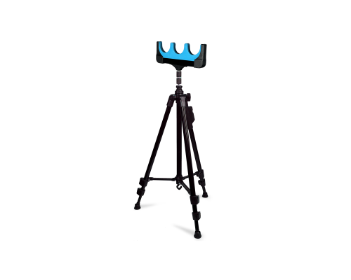 Держатель под 3 удочки на телескопической подставке NP-8830 light, цвет синий