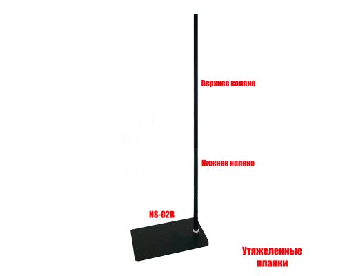 Напольная утяжеленная стойка NSU-02B light под пантограф для кольцевых ламп, высота 40-80 см