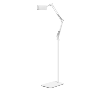 Держатель для телефона или планшета NSU-02W-DT, напольный, с пантографом и утяжеленной стойкой, белый