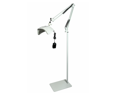 Лампа для сушки ногтей, 48Вт, 100-240V, 50/60Hz, на белом пантографе NB-35W и напольной утяжеленной стойке NSU-02W
