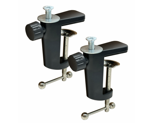 Крепление лежанки для кота на Г-образный подоконник, 2 черные усиленные струбцины в комплекте