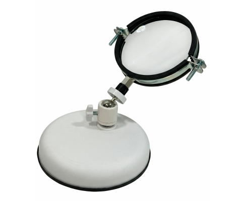 Настольная лупа LN-33W1 с шарнирным креплением на белой подставке