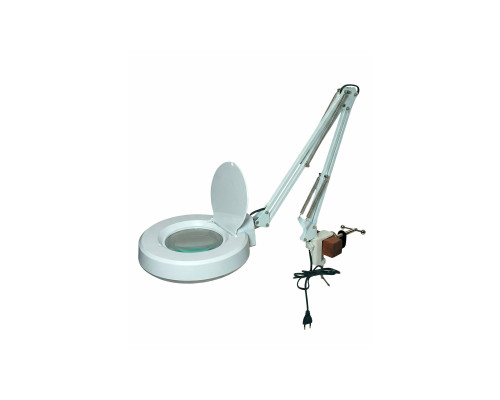 Косметологическая светодиодная лампа лупа LN-6 с креплением GDS-WOOD на кушетку