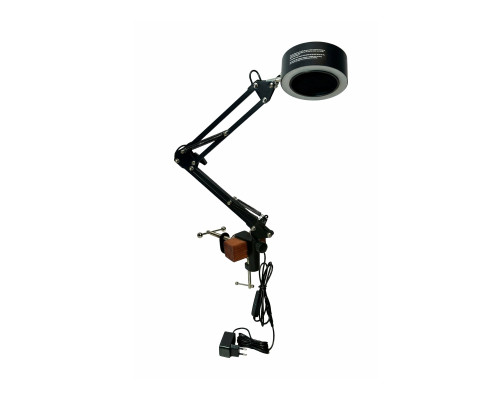 Вытяжка с подсветкой для наращивания ресниц с креплением GDS-WOOD на кушетку