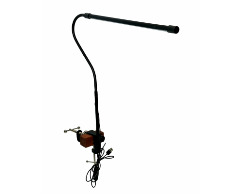 Светильник для наращивания ресниц, маникюра с креплением GDS-WOOD на кушетку