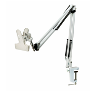 Держатель для пялец NBW-PRWSH на настольном креплении с усиленной струбциной 7,5 см, цвет белый