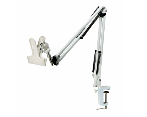 Держатель для пялец NBW-PRWSH на настольном креплении с усиленной струбциной 7,5 см, цвет белый