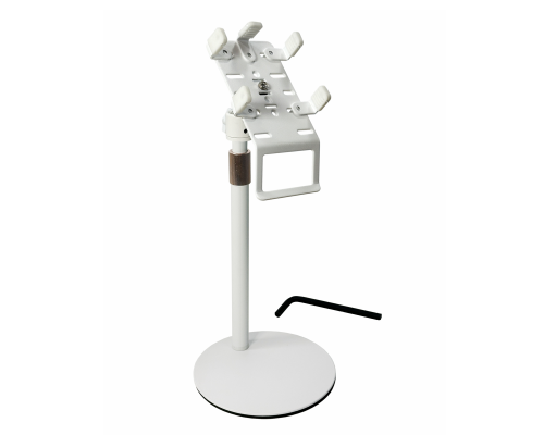 Держатель для терминала на настольной телескопической подставке, цвет белый