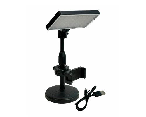 Мобильный свет VL-P135RGB для съемки на подставке ZM-SH с держателем телефона до 85 мм