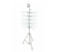 Вращающаяся пятиярусная стойка JB-W-5HAIR-PRW с крючками и креплением для схемы по плетению кос