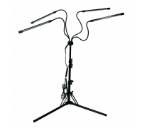 Фитолампа светодиодная, светильник для растений на штативе FLST, 4 панели, пульт на проводе