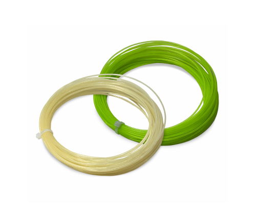 Струны для теннисной ракетки, нейлон, длина 12 м, толщина 1,35 мм, цвет неоновый лайм и желтый
