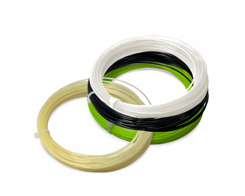 Струны для теннисной ракетки, нейлон, длина 12 м, толщина 1,35 мм, цвет белый, черный, желтый, неоновый лайм