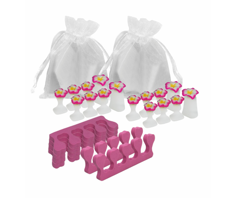 Разделители для пальцев, силиконовые, форма цветочки 2 комплекта, и перегородки 3 пары