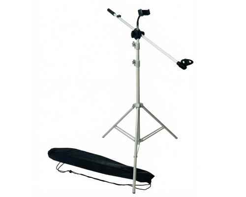 Напольная стойка штатив JBW-G115 для микрофона с держателем телефона и сумкой для переноски