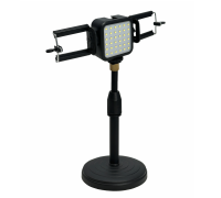 Светодиодный осветитель U36B на батарейках с 2 держателями телефона на подставке штативе ZM-02