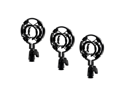 Держатель для микрофона паук P1 пластиковый противоударный с резьбой крепления 3/8, 3 шт
