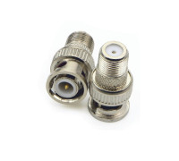 Переходник гнездо F (мама) - штекер BNC (папа), 2 шт