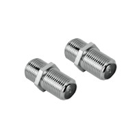 Переходник гнездо F (мама) - гнездо F (мама) "бочка", 2 шт