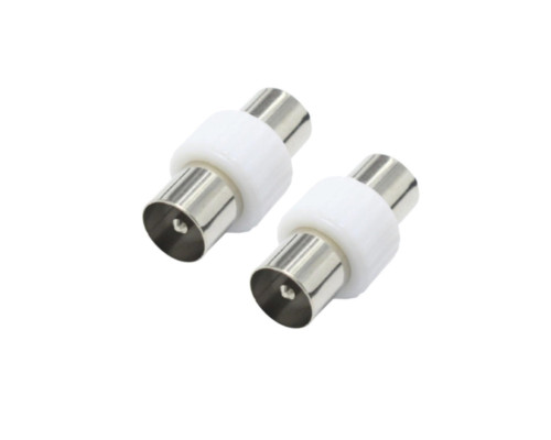 Переходник штекер TV (папа) - штекер TV (папа), 2 шт