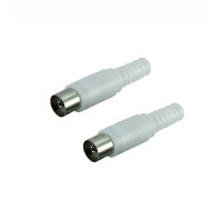 Антенный разъем гнездо TV (мама), без пайки, 2 шт