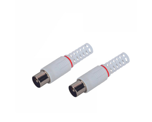 Антенный разъем штекер TV (папа), без пайки, 2 шт