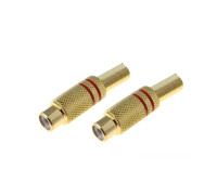 Разъем гнездо RCA (мама) под винт с пружиной, 2 шт