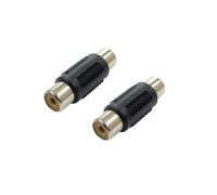 Переходник гнездо RCA (мама) - гнездо RCA (мама), 2 шт