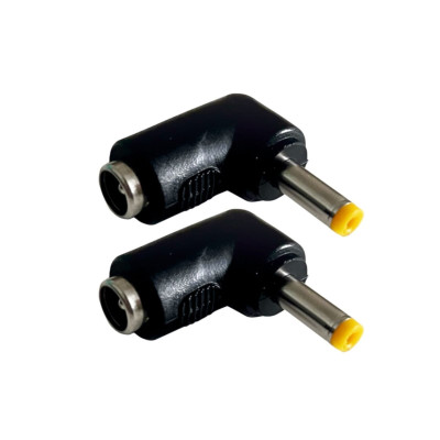 Переходник DC гнездо 5,5/2,5 мм (мама) - штекер 4,8/1,7 мм (папа), угловой, 2 шт