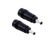 Переходник DC гнездо 5,5/2,5 мм (мама) - штекер 3,0/1,1 мм (папа), 2 шт