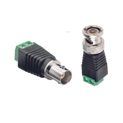 Комплект разъемов: BNC штекер (папа) + BNC гнездо (мама)