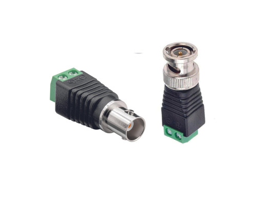 Комплект разъемов: BNC штекер (папа) + BNC гнездо (мама)