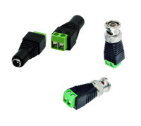 Комплект разъемов: гнездо DC 2.1/5.5 мм. - 2 шт. + штекер BNC (папа) - 2 шт.