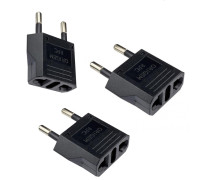 Универсальный адаптер-переходник на евровилку IR39, черный, 3 шт.