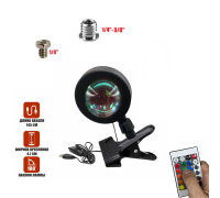 Светодиодная лампа-проектор DQ-60P RGB на прищепке с эффектом закатного света и пультом регулировки