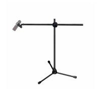 Напольная стойка MLL-01 низкая с держателем микрофона «прищепка» для подзвучки инструментов при игре сидя