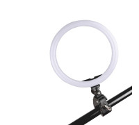 Кольцевая лампа LZ-26 для профессиональной съемки с креплением-зажимом