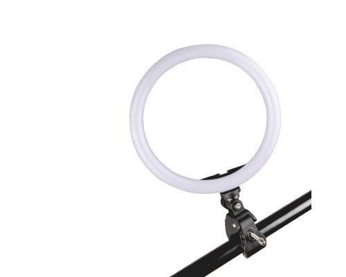 Кольцевая лампа LZ-26 для профессиональной съемки с креплением-зажимом